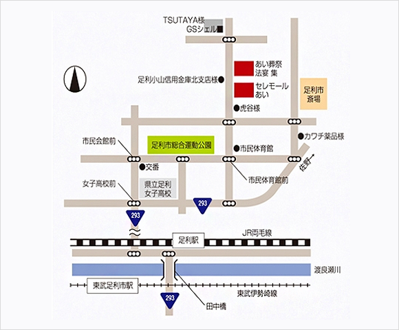 セレモールあい・法宴 集地図